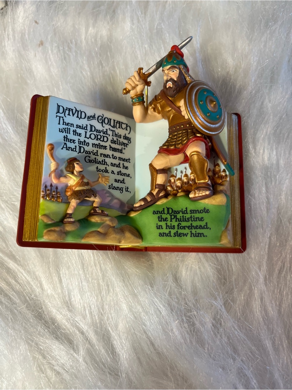 David and Goliath Holiday Ornament - Hallmark 1999